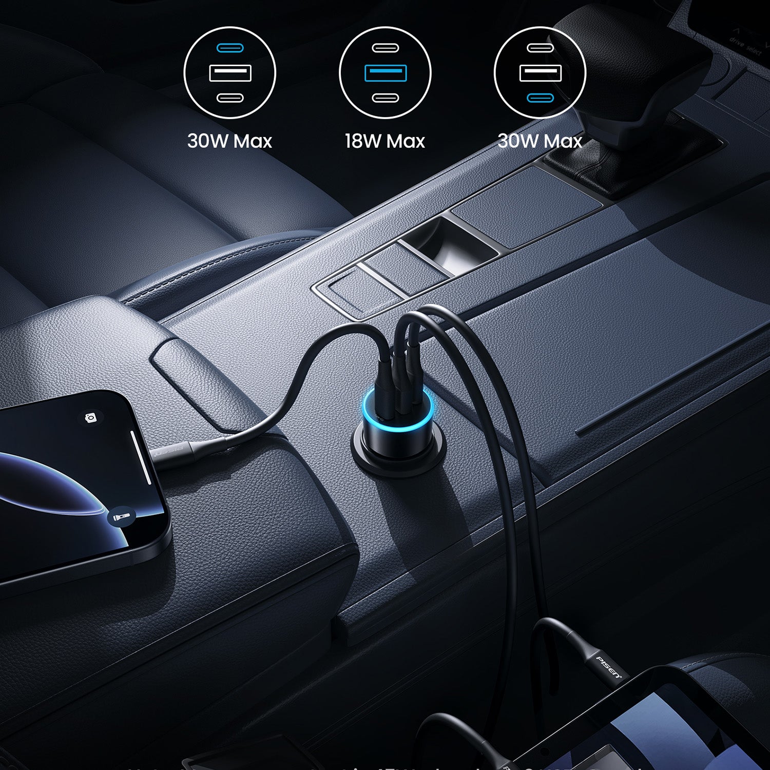 60W USB-C Car Charger