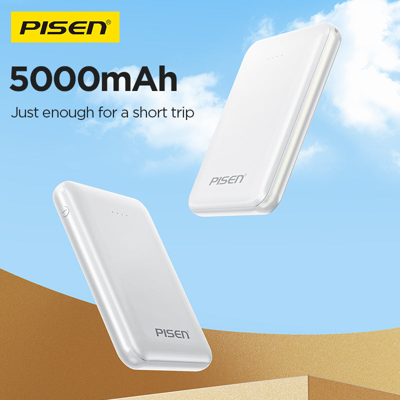 PISEN Mr White Mini 5000mAh Power Bank TP-D34 - PisenBiz