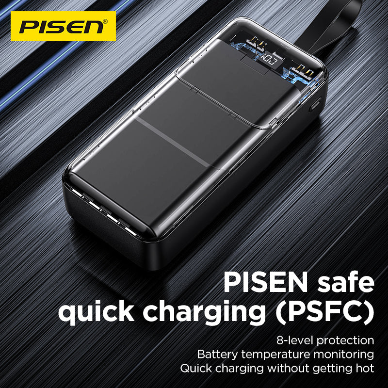 PISEN Semi Mirror 22.5W 30000mAh Power Bank TP-D040 - PisenBiz